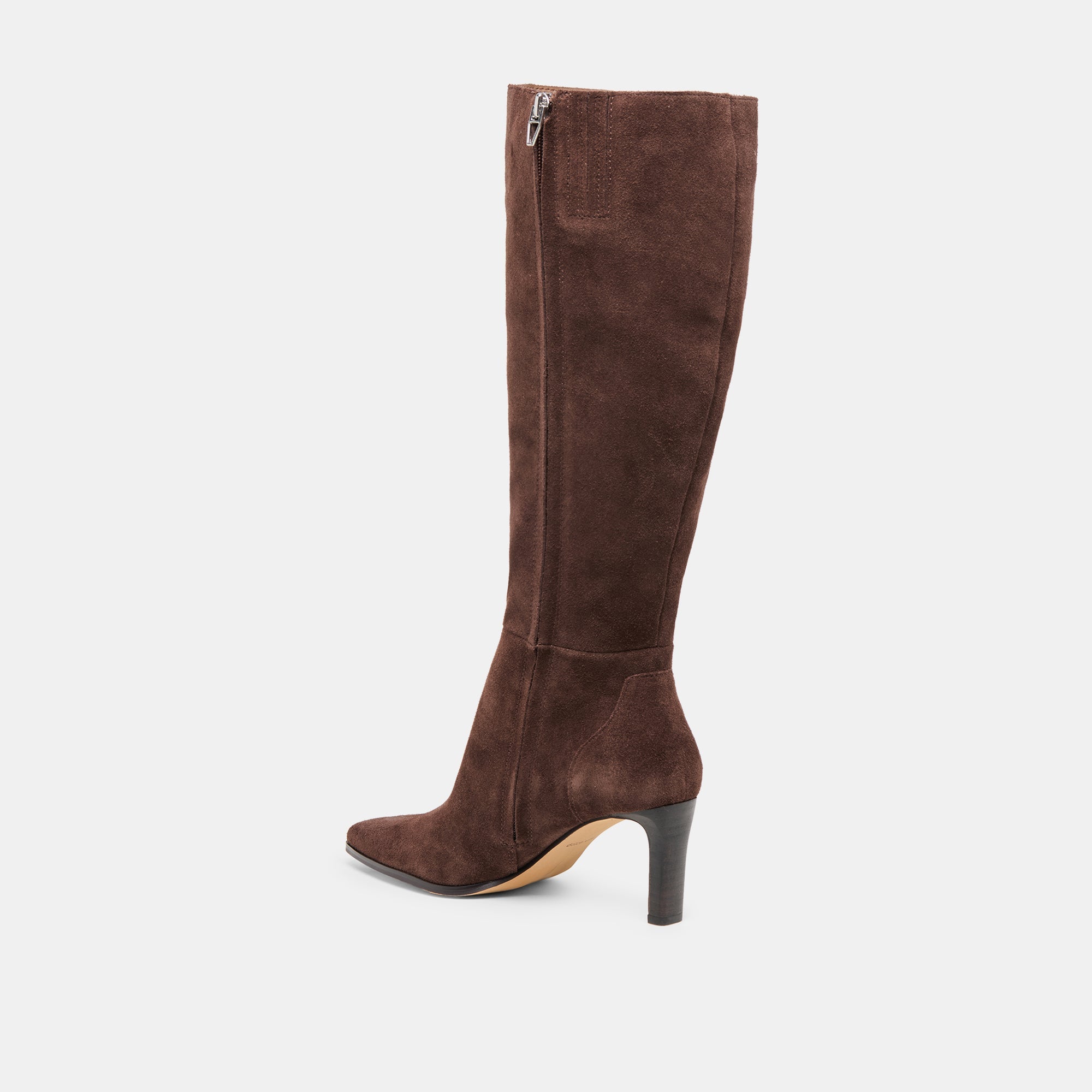 Dolce Vita SHOES | Emmi Dk Brown Suede Wide Calf Boots