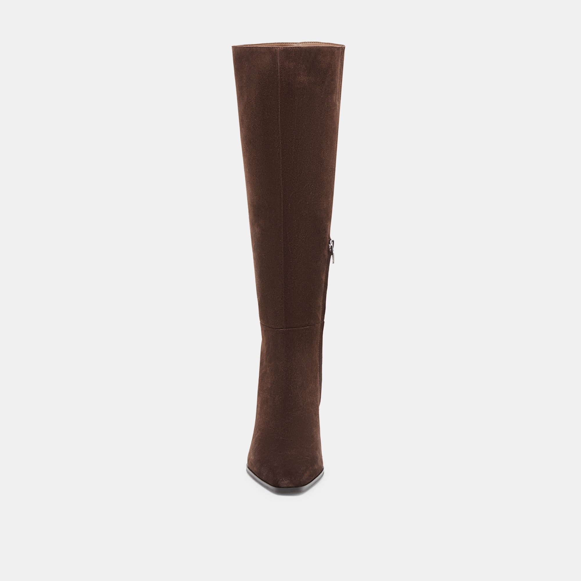 Dolce Vita SHOES | Emmi Dk Brown Suede Wide Calf Boots