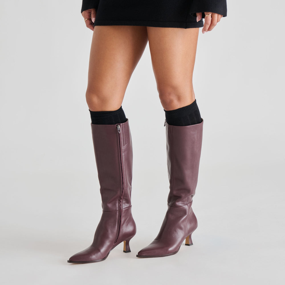 Dolce Vita SHOES | Auggie Wine Leather Boots