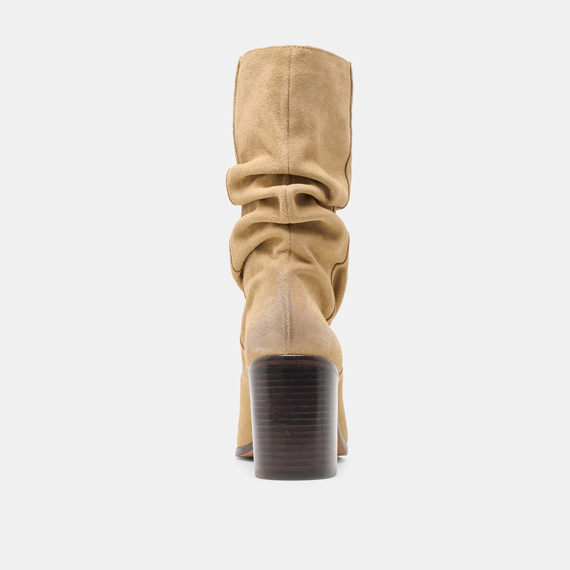 Dolce Vita SHOES | Talina Dk Taupe Suede Wide Calf Boots