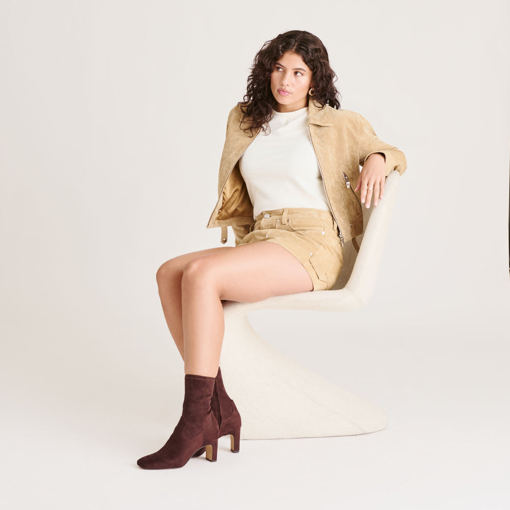 Dolce Vita SHOES | Roan Mahogany Stella Suede Boots
