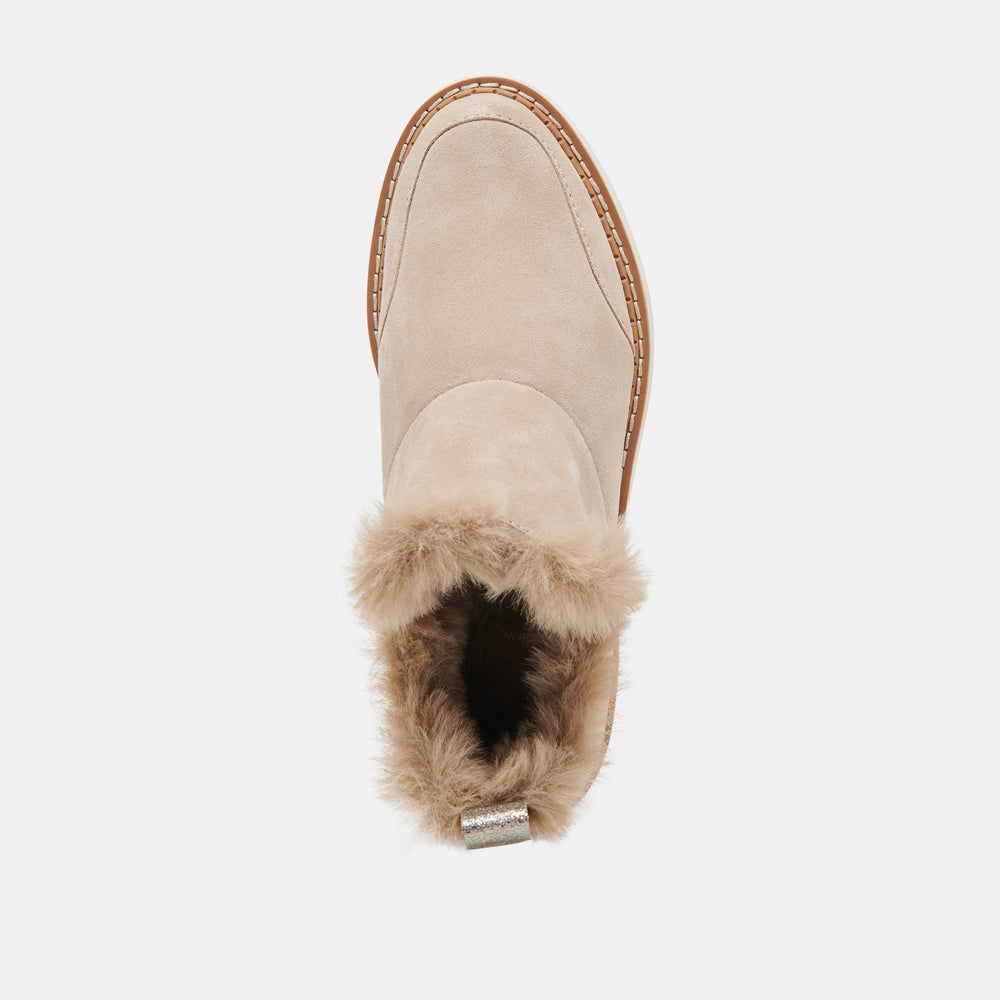 Dolce Vita SHOES | ARDY PLUSH H2O BOOTIES TAUPE SUEDE
 – Dolce Vita
