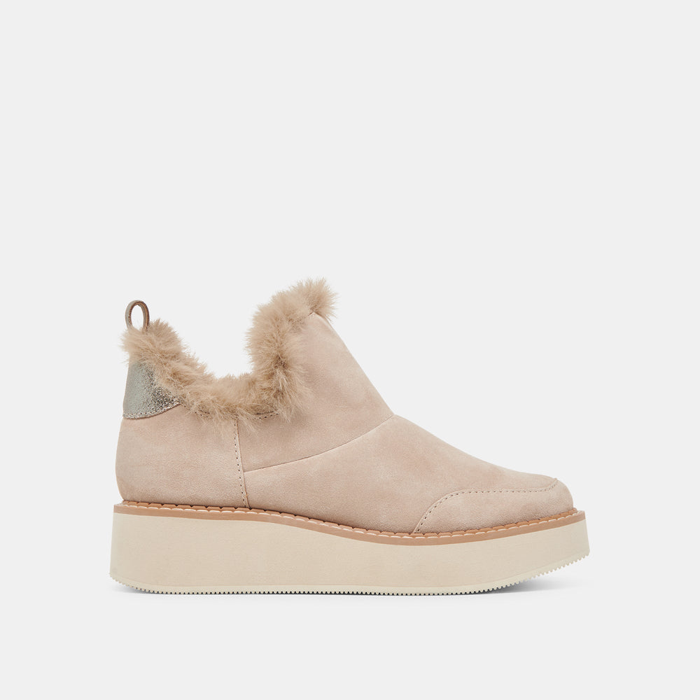 Dolce Vita SHOES | ARDY PLUSH H2O BOOTIES TAUPE SUEDE
 – Dolce Vita