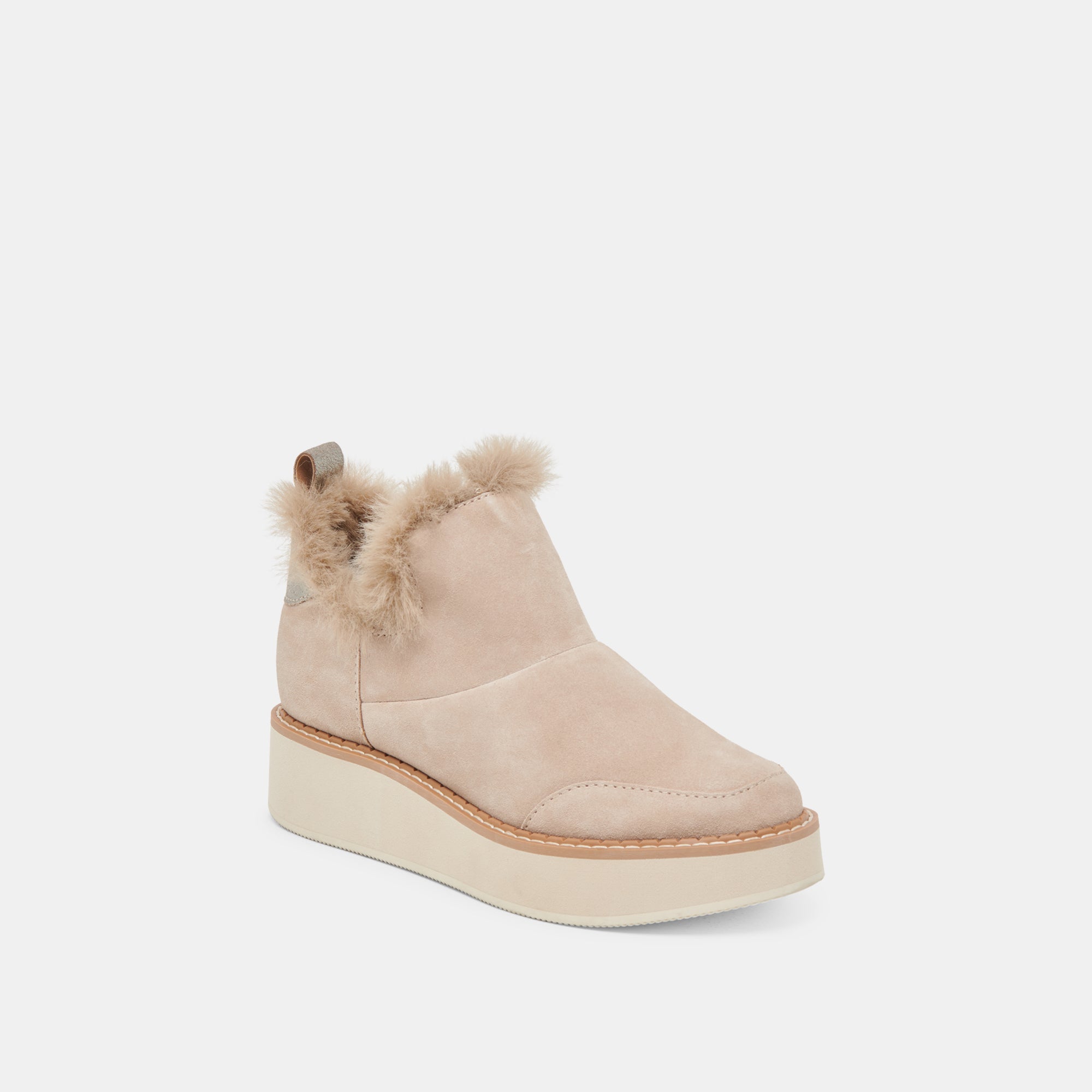 Dolce Vita SHOES | ARDY PLUSH H2O BOOTIES TAUPE SUEDE
 – Dolce Vita
