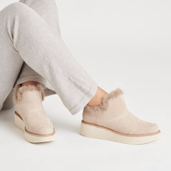 Dolce Vita SHOES | ARDY PLUSH H2O BOOTIES TAUPE SUEDE
 – Dolce Vita
