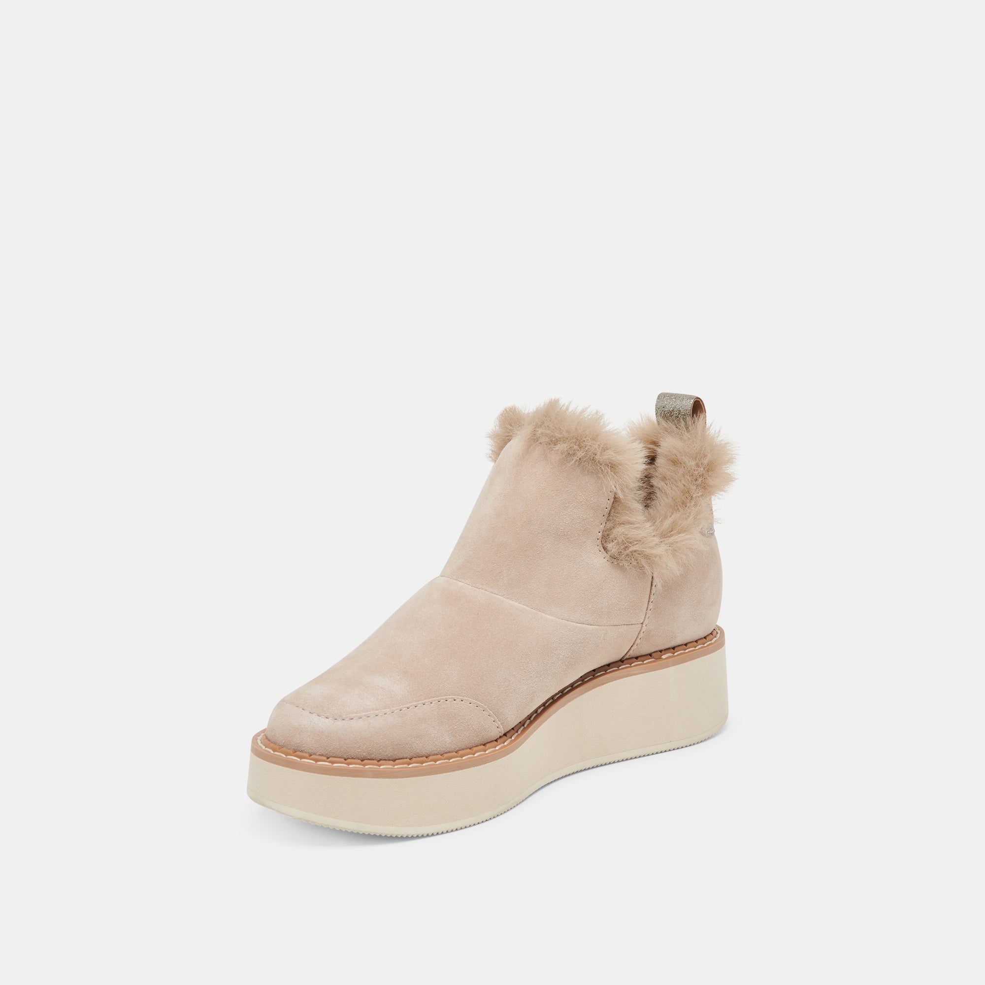 Dolce Vita SHOES | ARDY PLUSH H2O BOOTIES TAUPE SUEDE
 – Dolce Vita