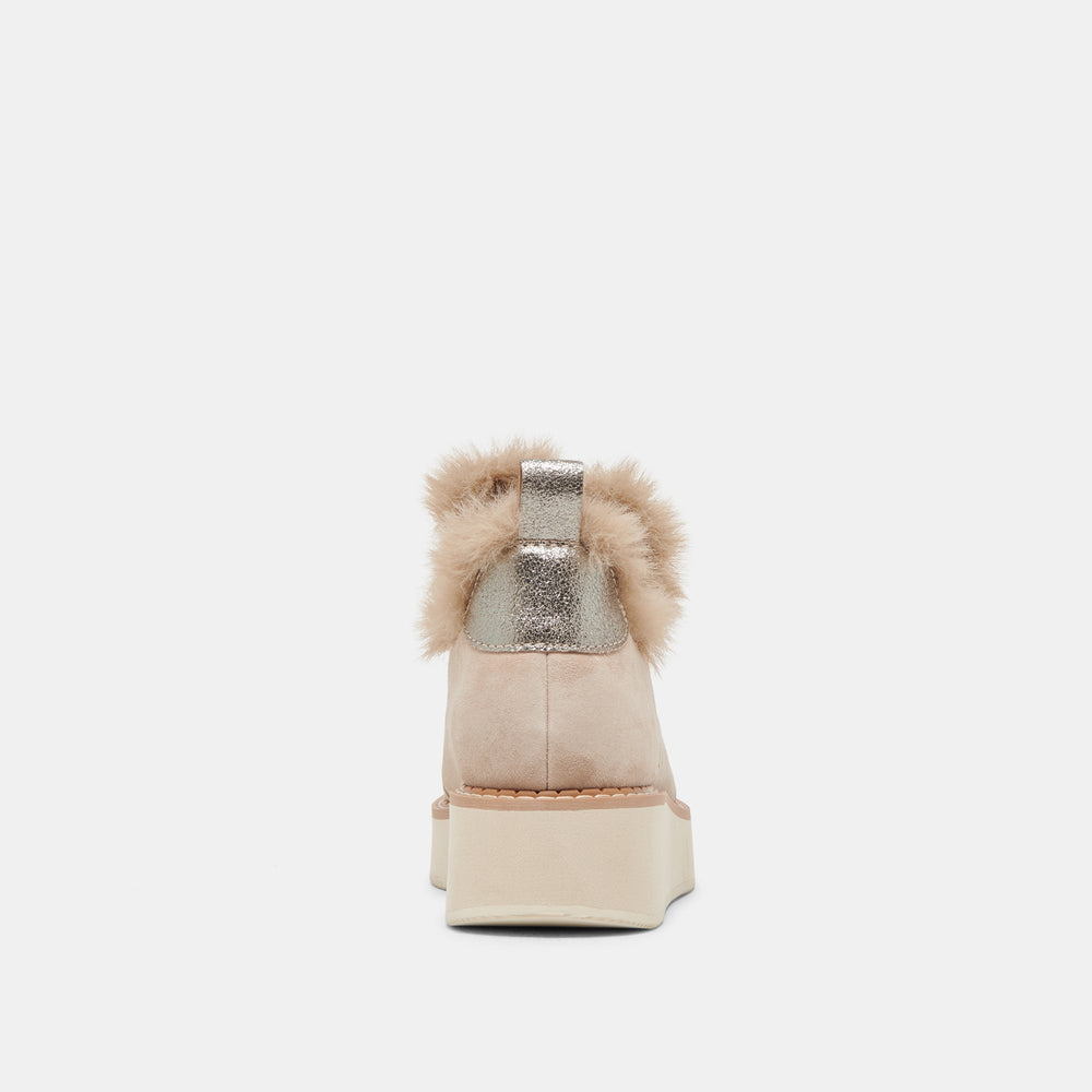 Dolce Vita SHOES | ARDY PLUSH H2O BOOTIES TAUPE SUEDE
 – Dolce Vita