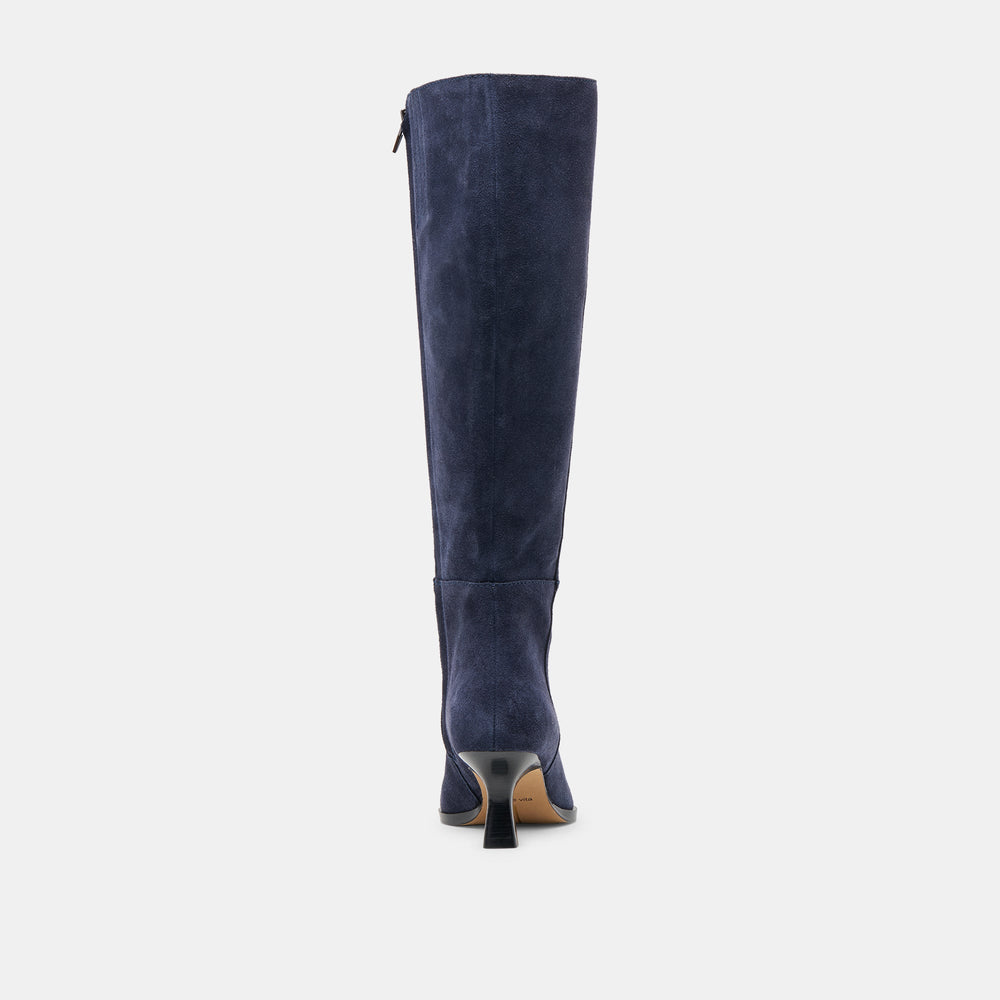 Dolce Vita SHOES | Auggie Navy Suede Boots
