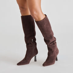 Dolce Vita SHOES | Lousa Mahogany Suede Boots