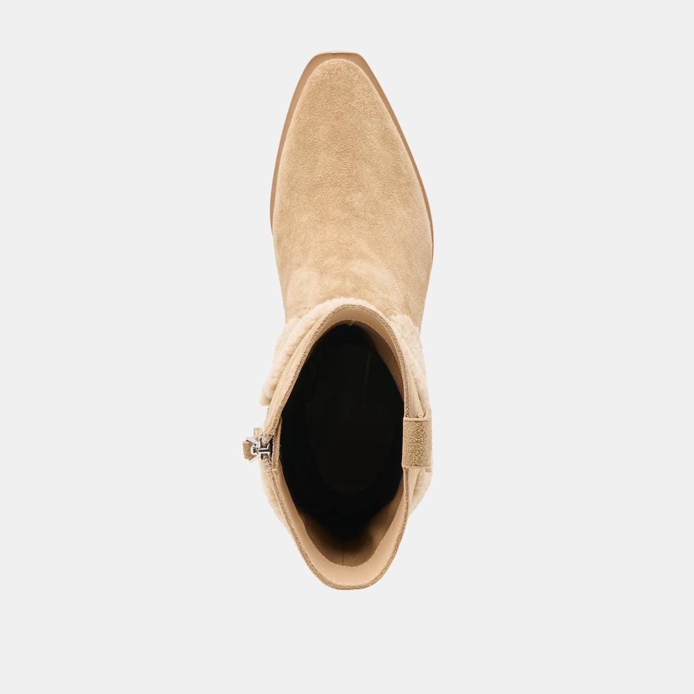 Dolce Vita SHOES | Salil Plush Dk Taupe Suede Boots