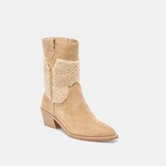 Dolce Vita SHOES | Salil Plush Dk Taupe Suede Boots