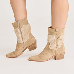 Dolce Vita SHOES | Salil Plush Dk Taupe Suede Boots