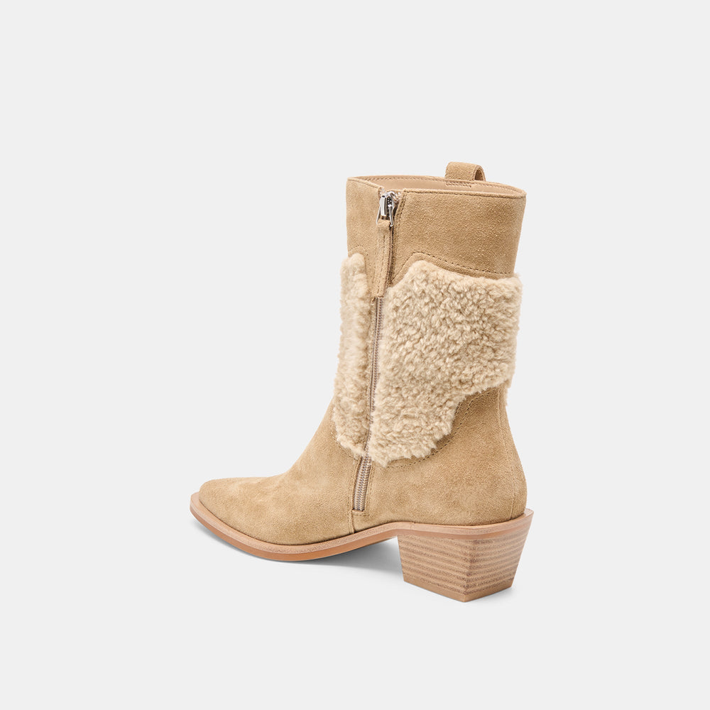 Dolce Vita SHOES | Salil Plush Dk Taupe Suede Boots