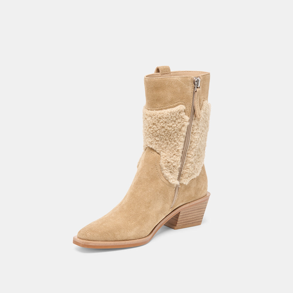Dolce Vita SHOES | Salil Plush Dk Taupe Suede Boots
