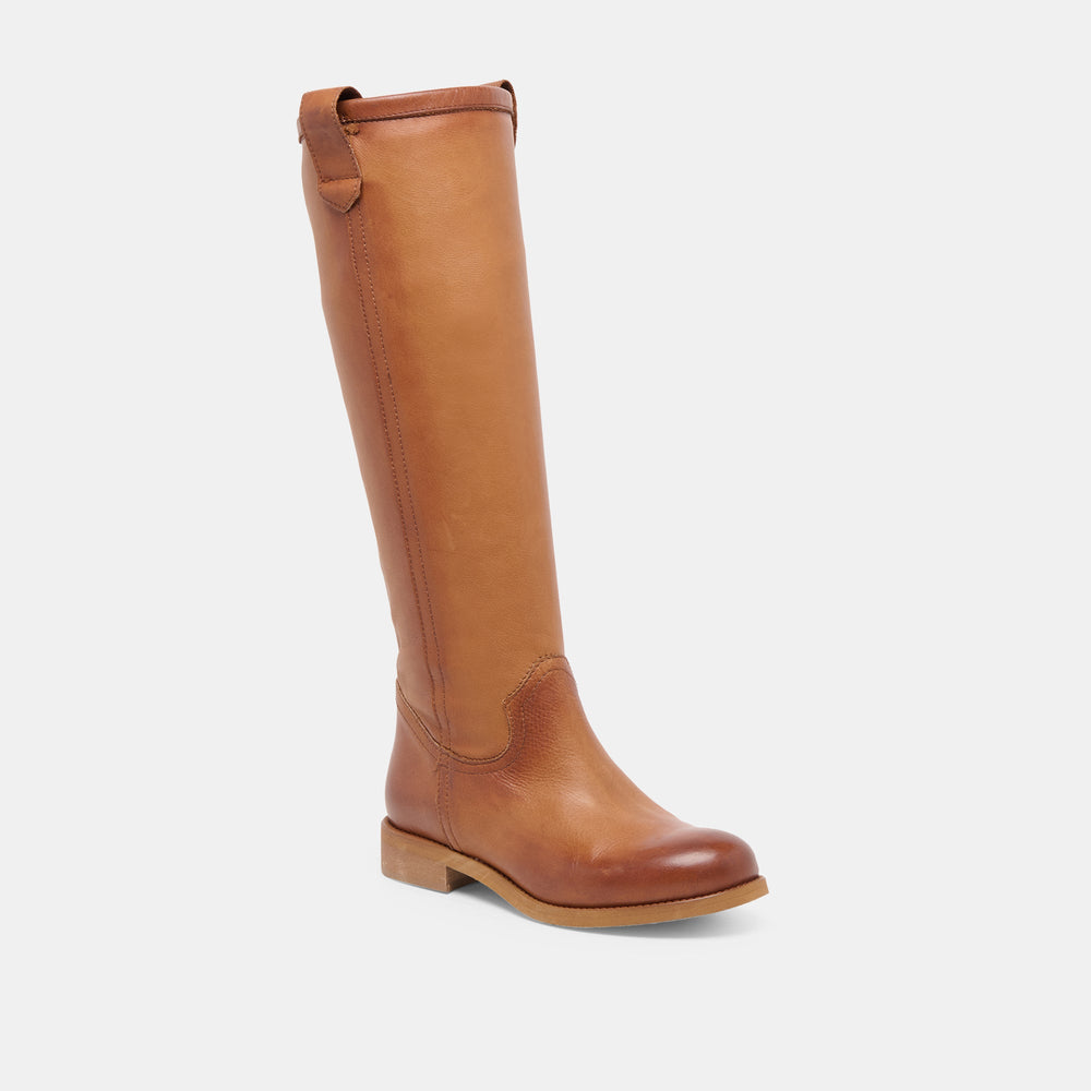 Dolce Vita SHOES | Ramzy Cognac Leather Boots