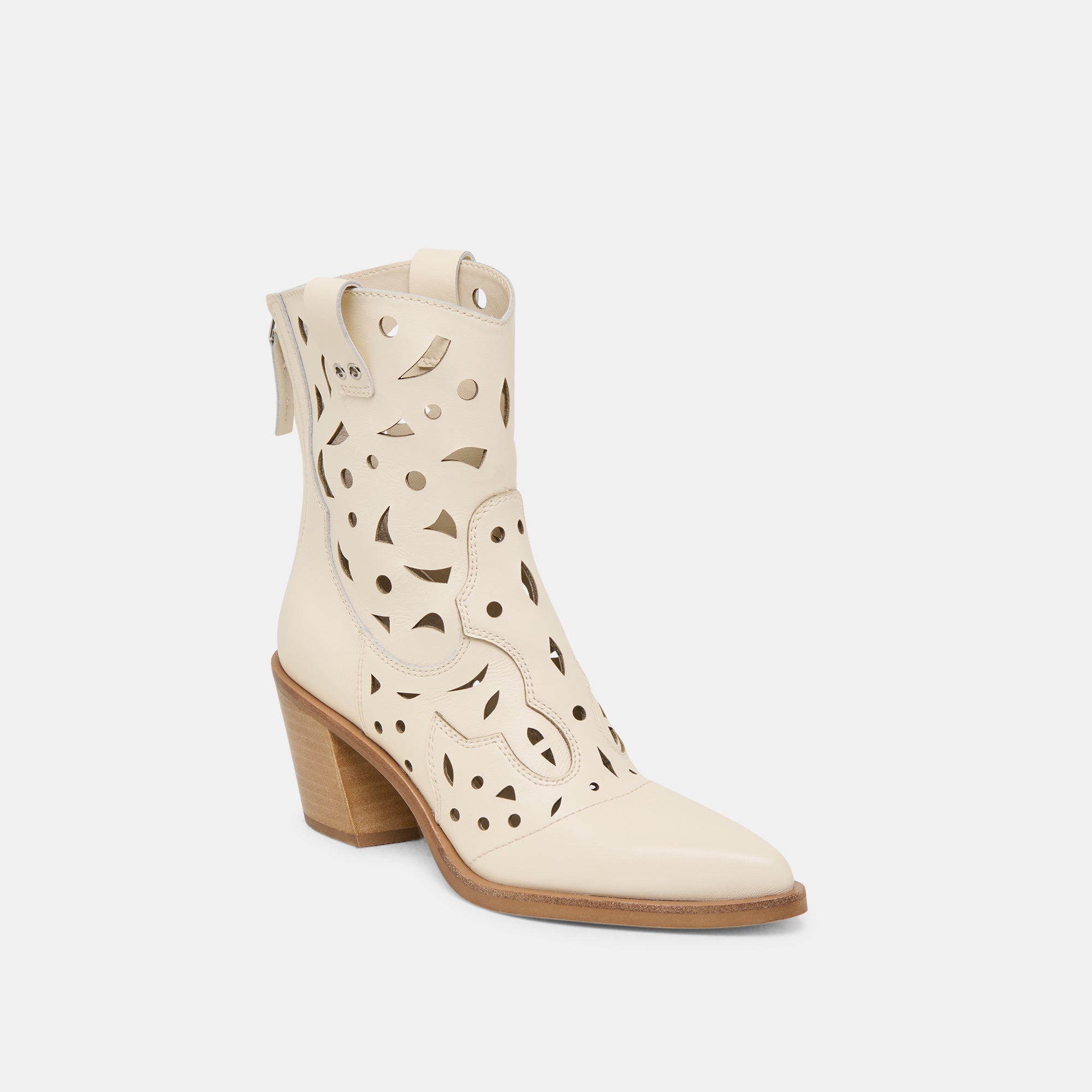 Dolce Vita SHOES | Zenobi Off White Leather Booties