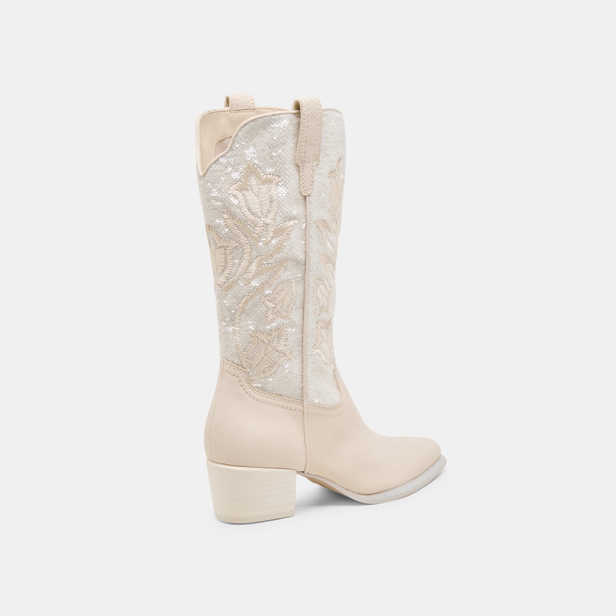 Dolce Vita SHOES | Vorah Pearl Creme Sequin Boots