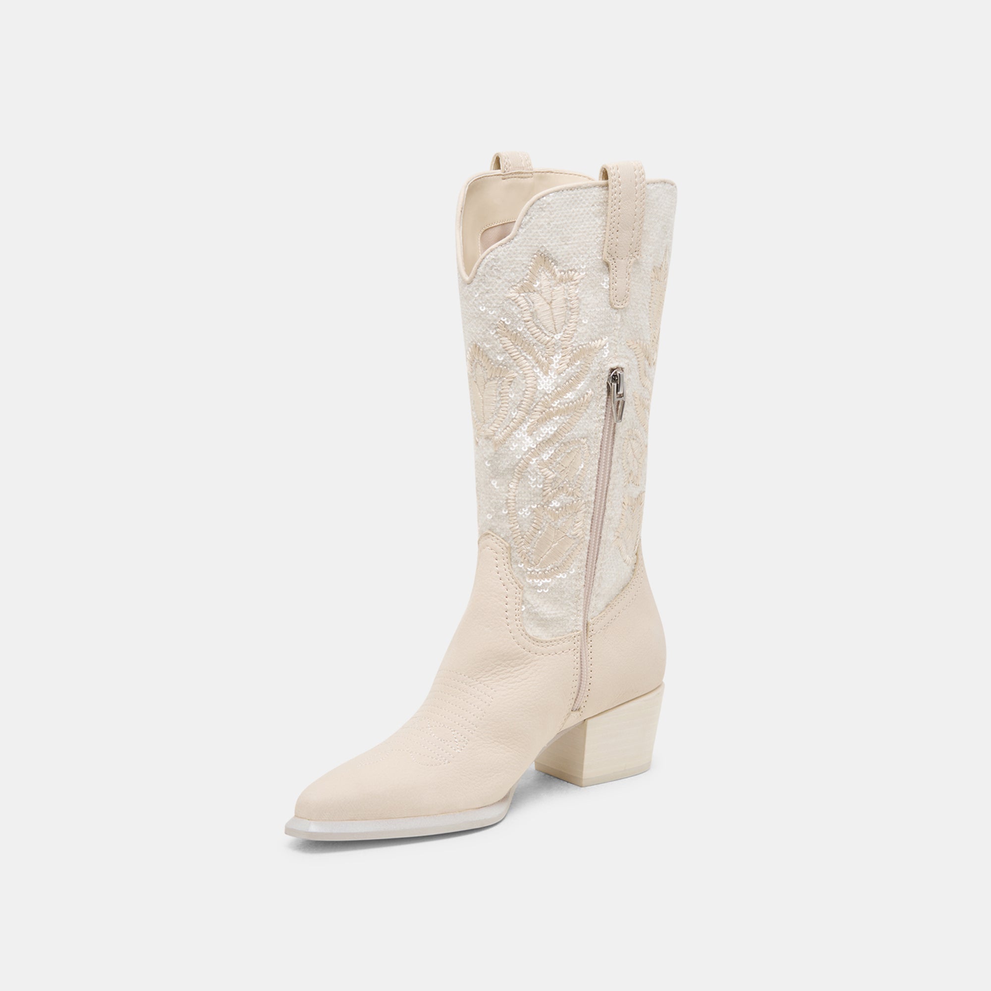 Dolce Vita SHOES | Vorah Pearl Creme Sequin Boots