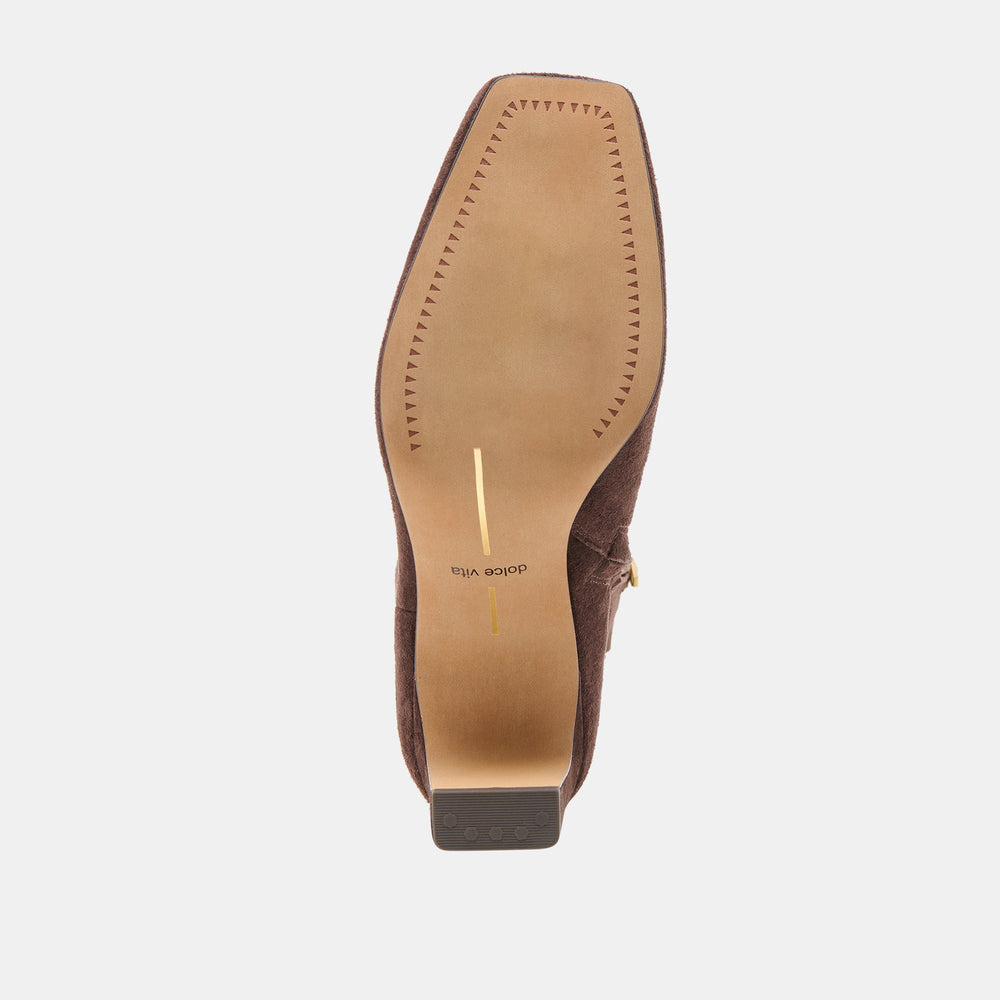 Dolce Vita SHOES | Riggs Mahogany Suede Boots
