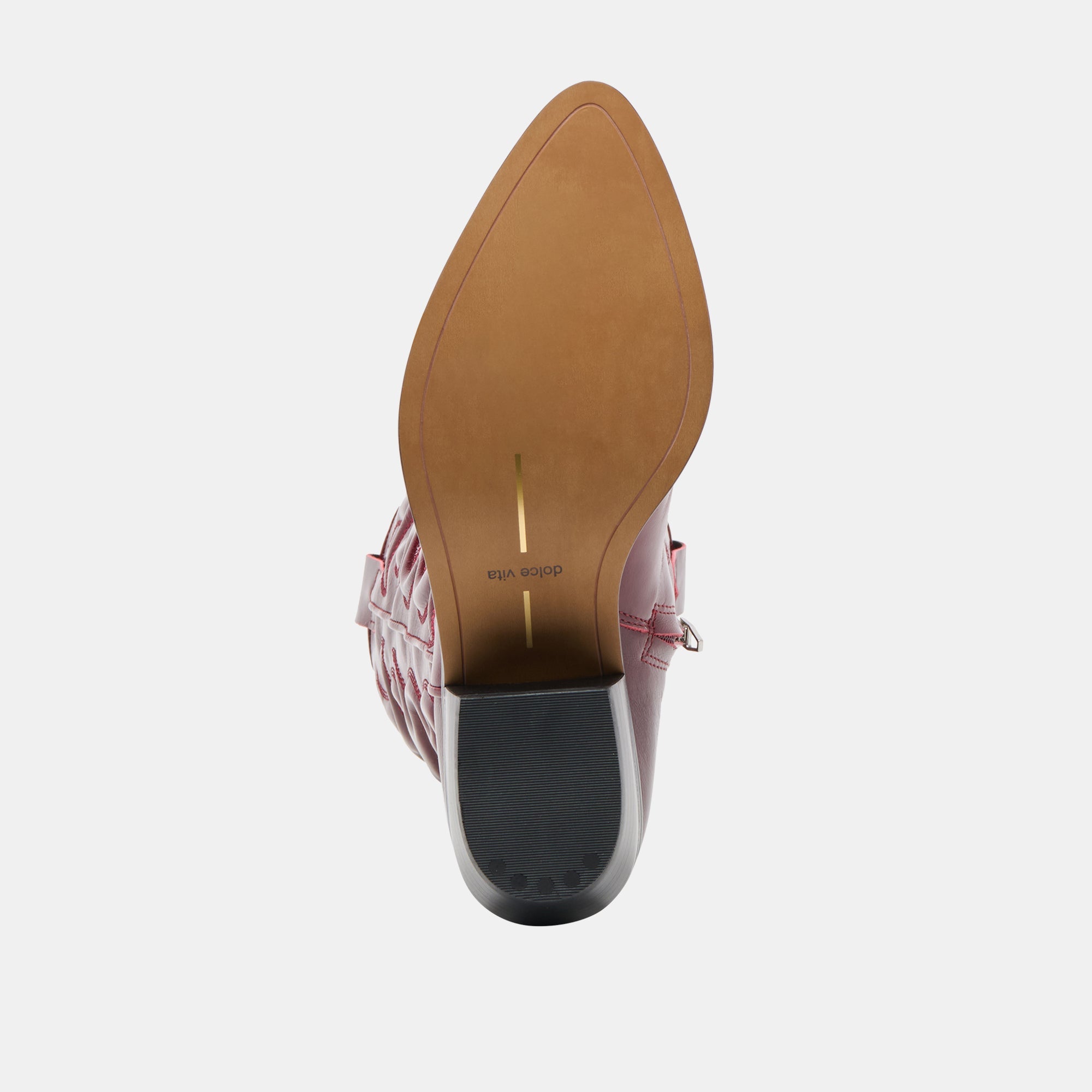 Dolce Vita SHOES | Mirla Oxblood Leather Wide Calf Boots