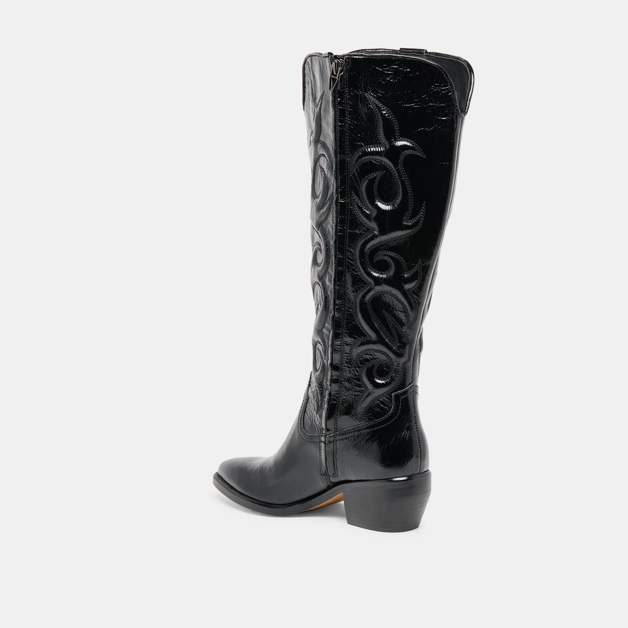 Dolce Vita SHOES | Mirla Black Leather Wide Calf Boots