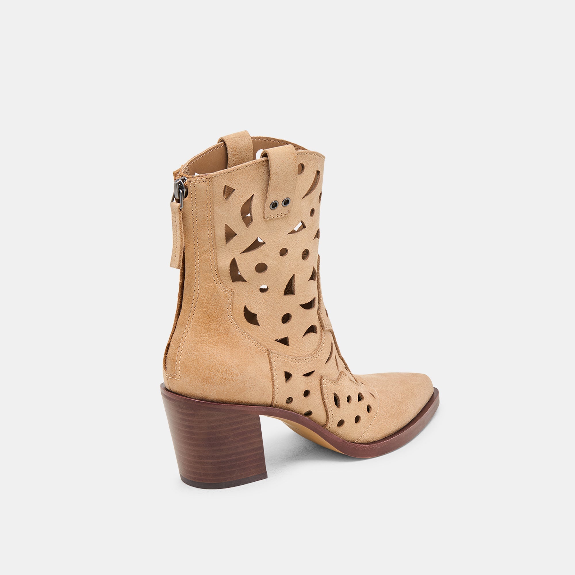 Dolce Vita SHOES | Zenobi Camel Distressed Leather Booties