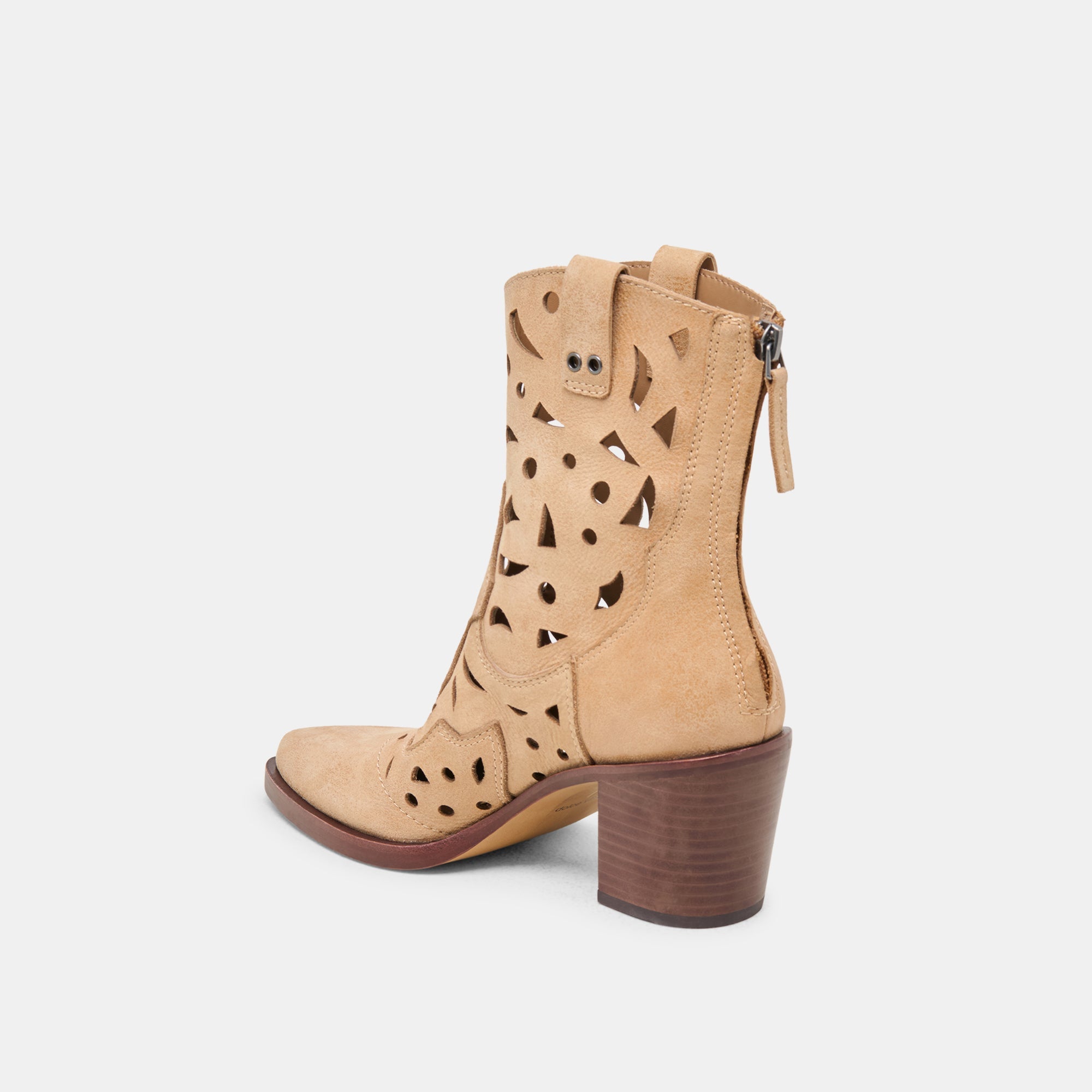 Dolce Vita SHOES | Zenobi Camel Distressed Leather Booties