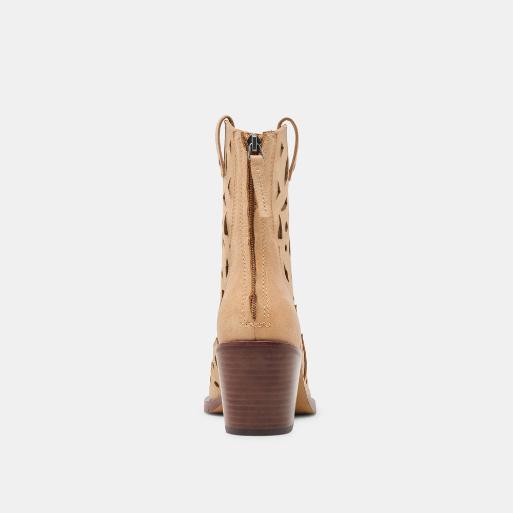 Dolce Vita SHOES | Zenobi Camel Distressed Leather Booties