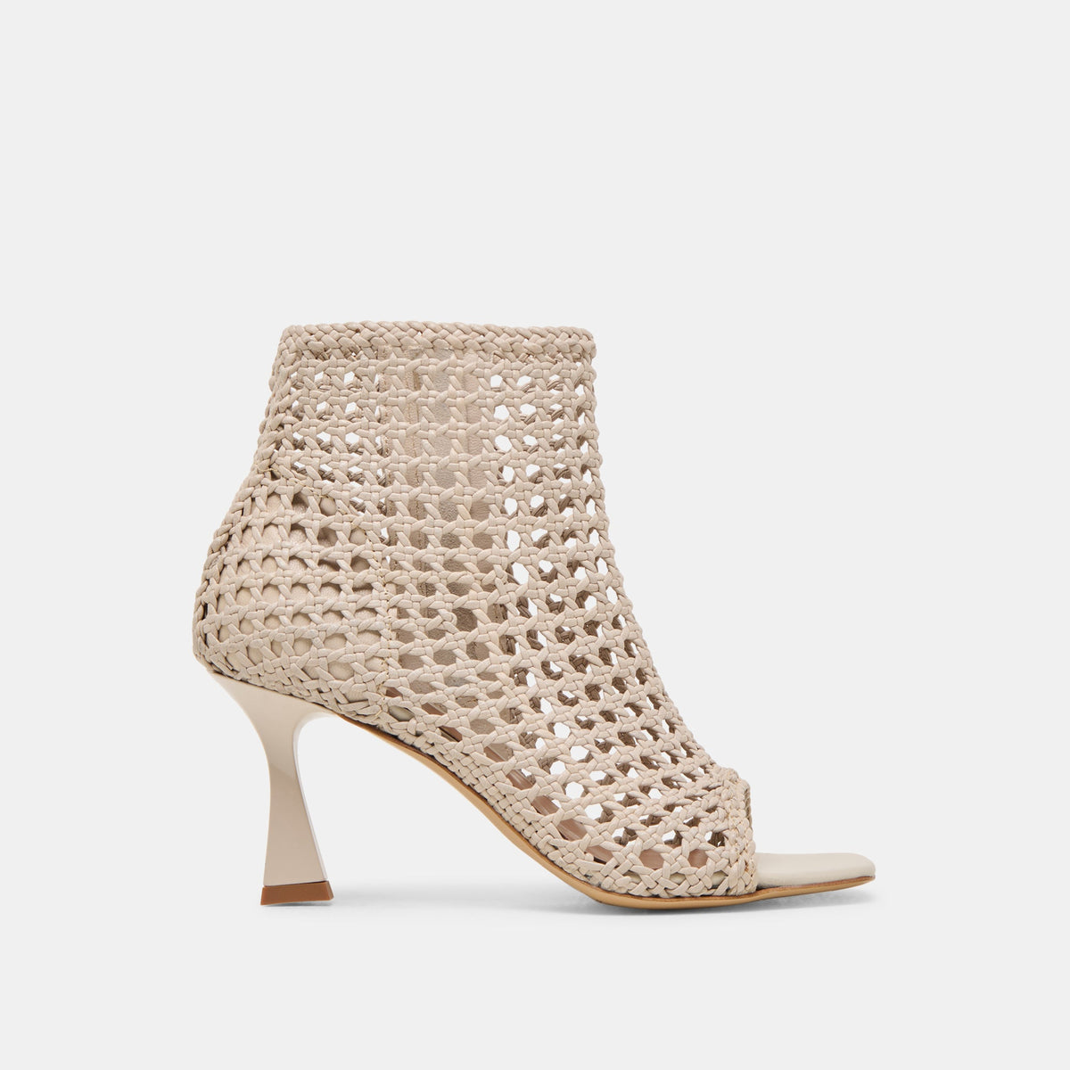 Dolce Vita SHOES | Quin Bone Woven Leather Heels