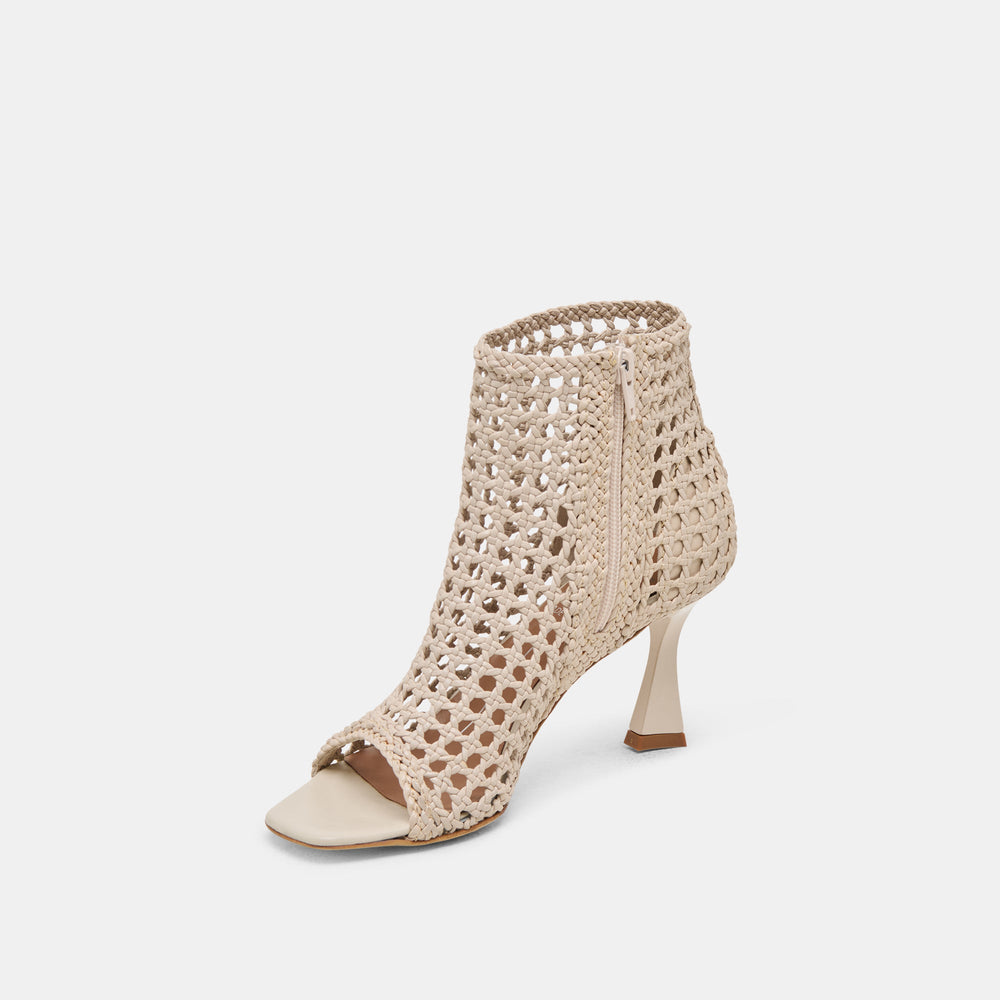 Dolce Vita SHOES | Quin Bone Woven Leather Heels