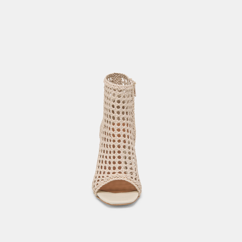 Dolce Vita SHOES | Quin Bone Woven Leather Heels