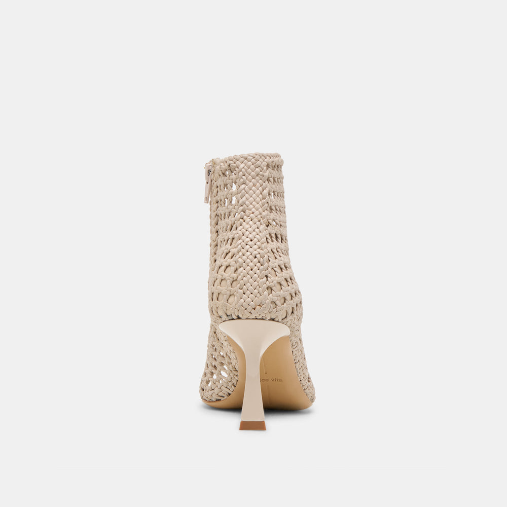 Dolce Vita SHOES | Quin Bone Woven Leather Heels