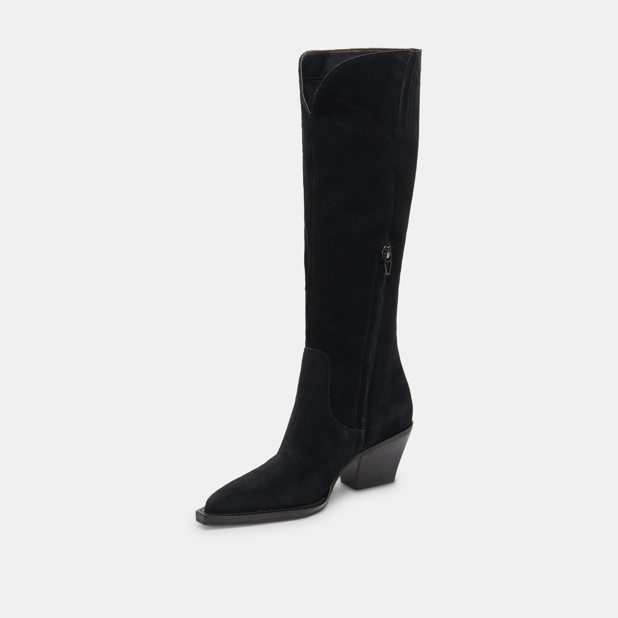 Dolce Vita SHOES | Raj Boots in Onyx Suede | Women's Onyx Suede Knee-High Boots
 – Dolce Vita