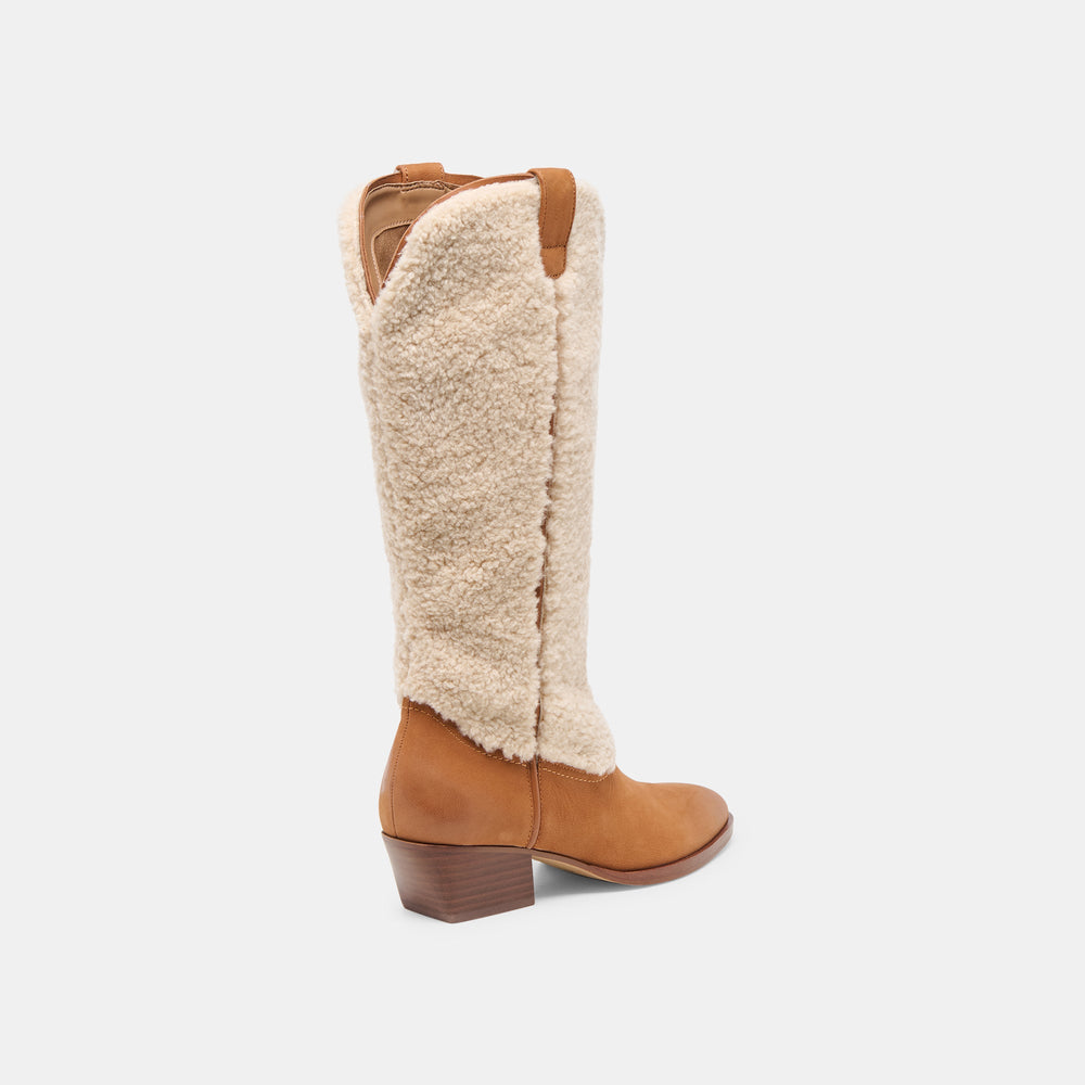 Dolce Vita SHOES | Mykel Plush Caramel Nubuck Boots