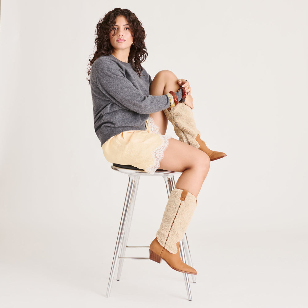 Dolce Vita SHOES | Mykel Plush Caramel Nubuck Boots
