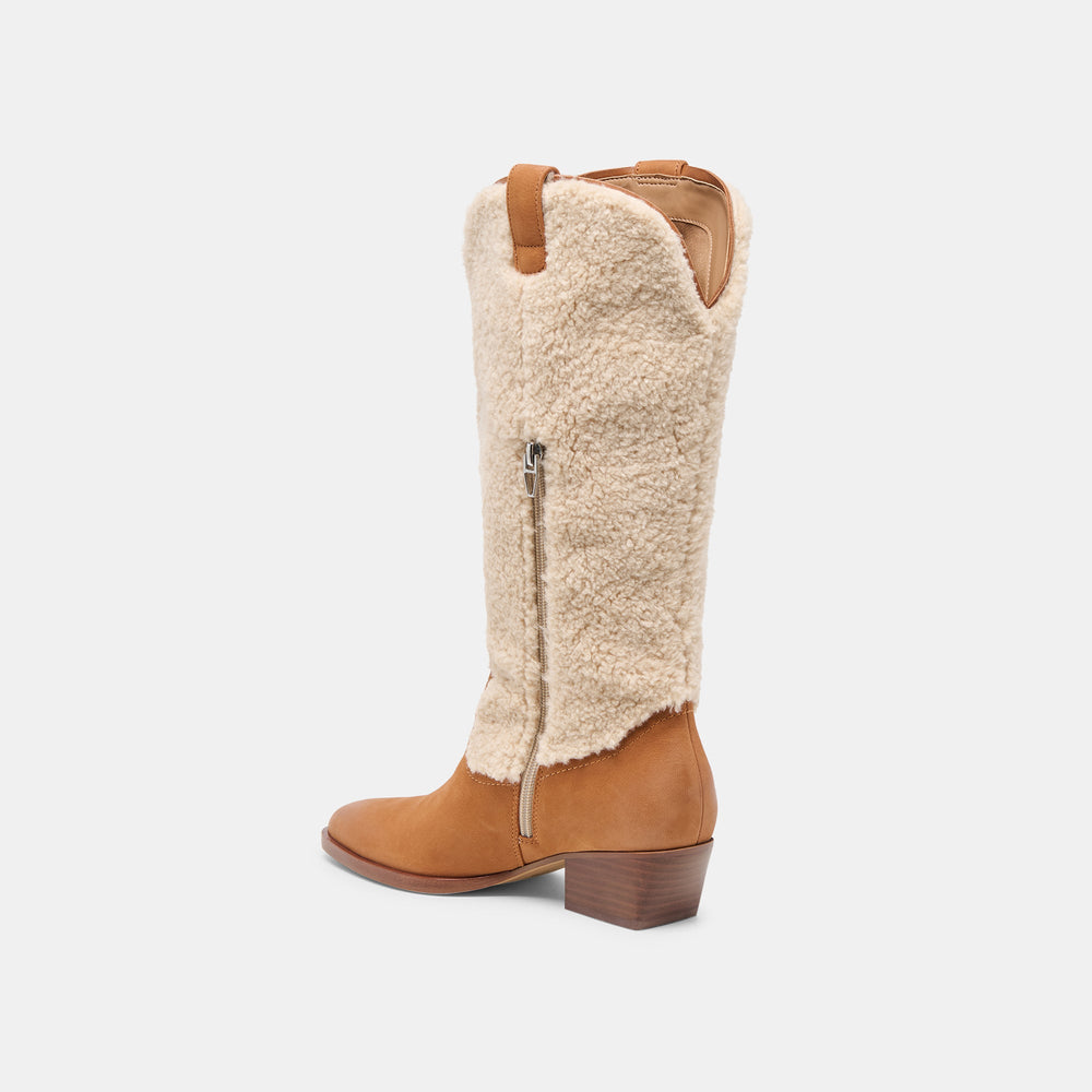 Dolce Vita SHOES | Mykel Plush Caramel Nubuck Boots