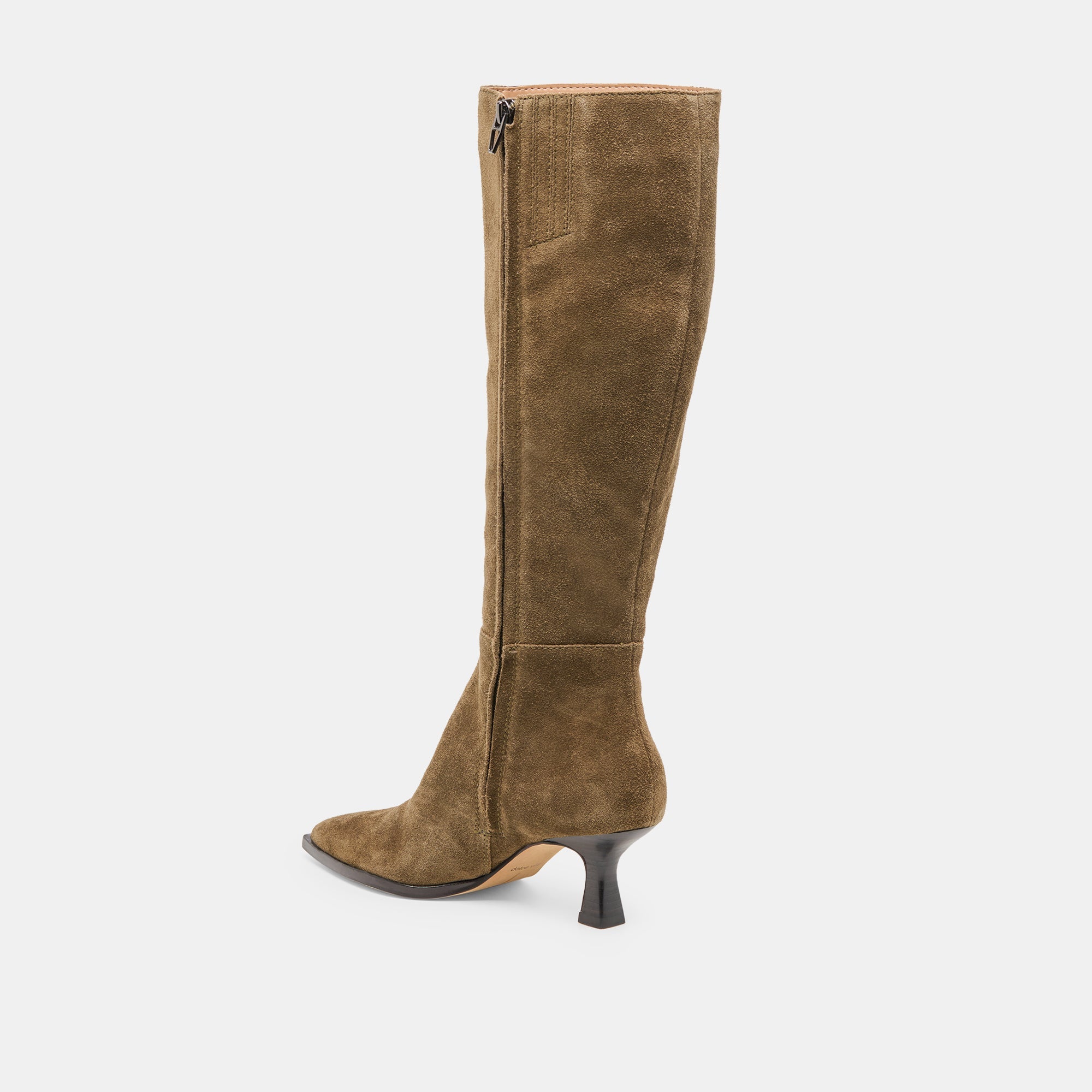 Dolce Vita SHOES | Auggie Olive Suede Wide Calf Boots