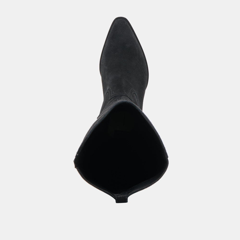 Dolce Vita SHOES | Virona H2O Waterproof Onyx Suede Wide Calf Boots