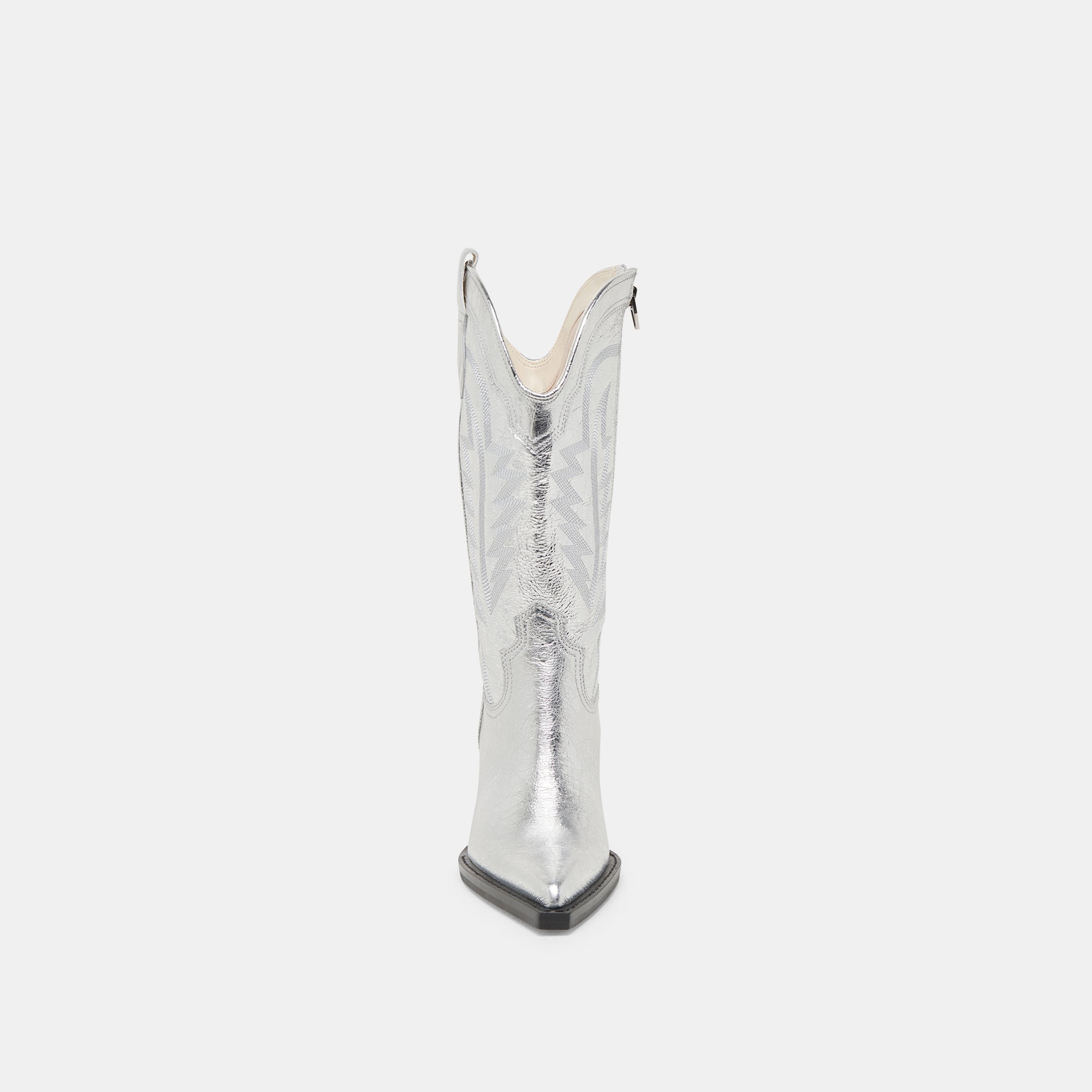 Dolce Vita SHOES | Ryland Extra Wide Calf Silver Boots | Distressed Leather Boots
 – Dolce Vita