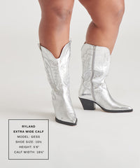 Dolce Vita SHOES | Ryland Extra Wide Calf Silver Boots | Distressed Leather Boots
 – Dolce Vita