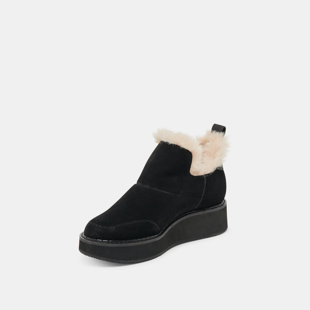 Dolce Vita SHOES | Ardy Plush H2O Waterproof Onyx Suede Booties
