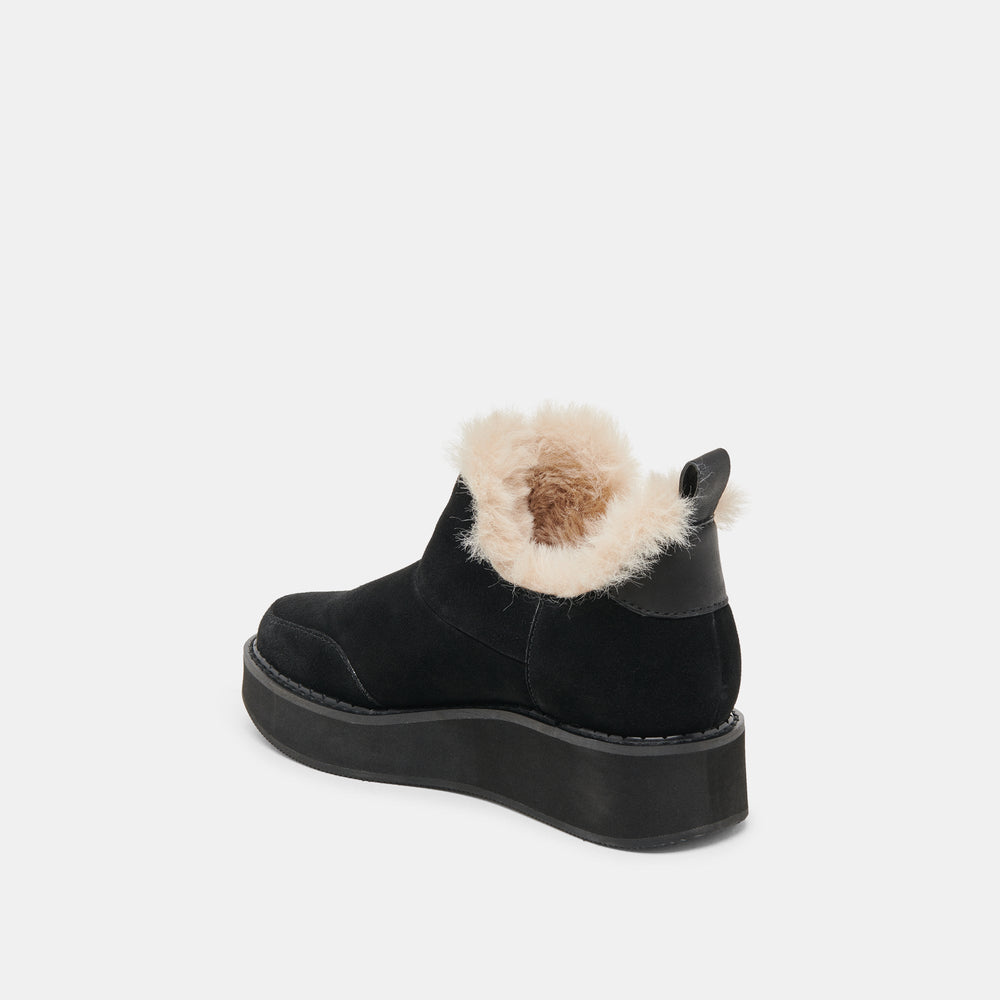 Dolce Vita SHOES | Ardy Plush H2O Waterproof Onyx Suede Booties