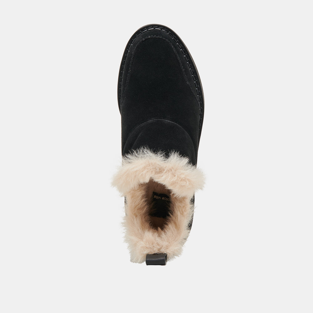 Dolce Vita SHOES | Ardy Plush H2O Waterproof Onyx Suede Booties