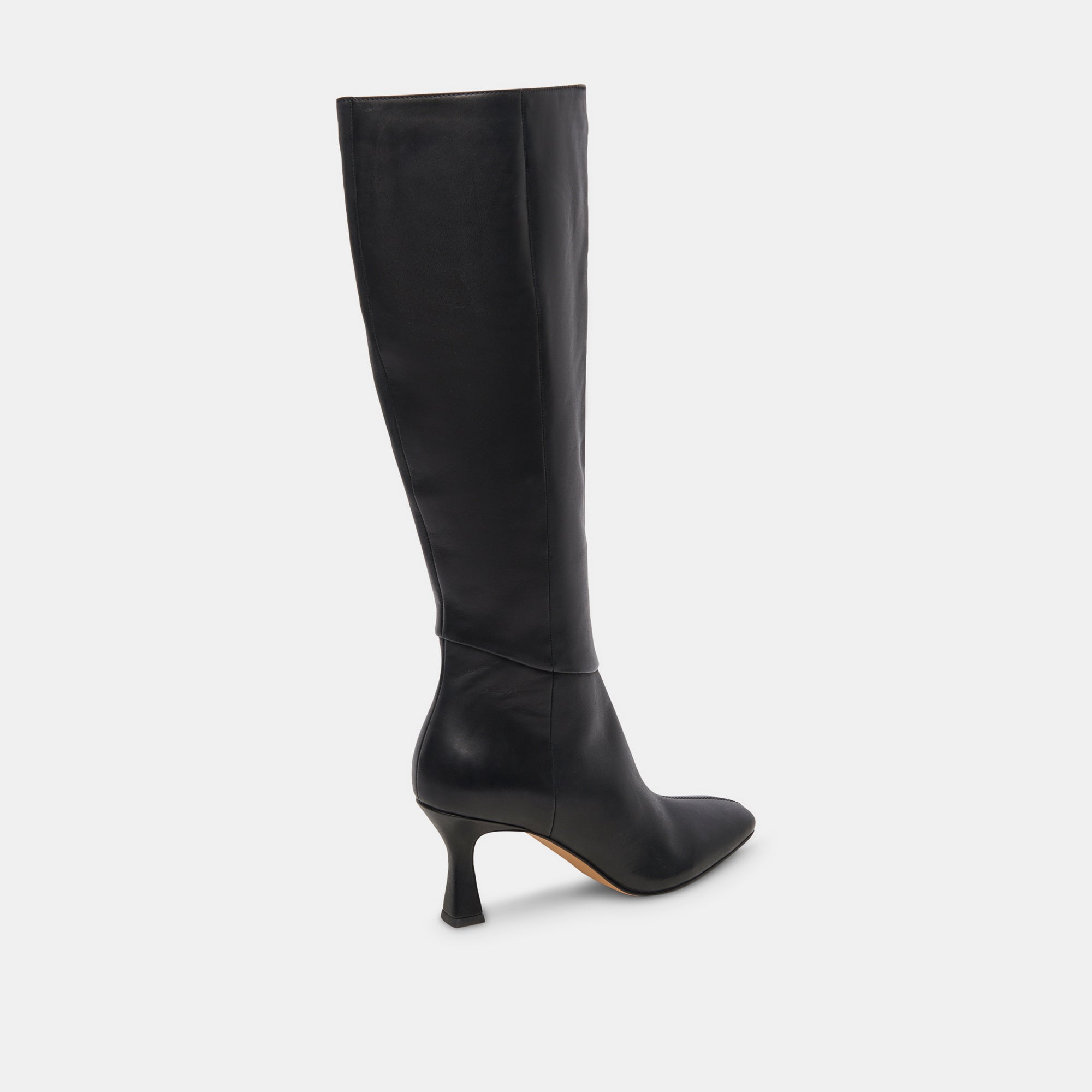 Dolce Vita SHOES | Gyra Wide Calf Black Leather Boots | Black Knee-High Wide Calf Boots
 – Dolce Vita