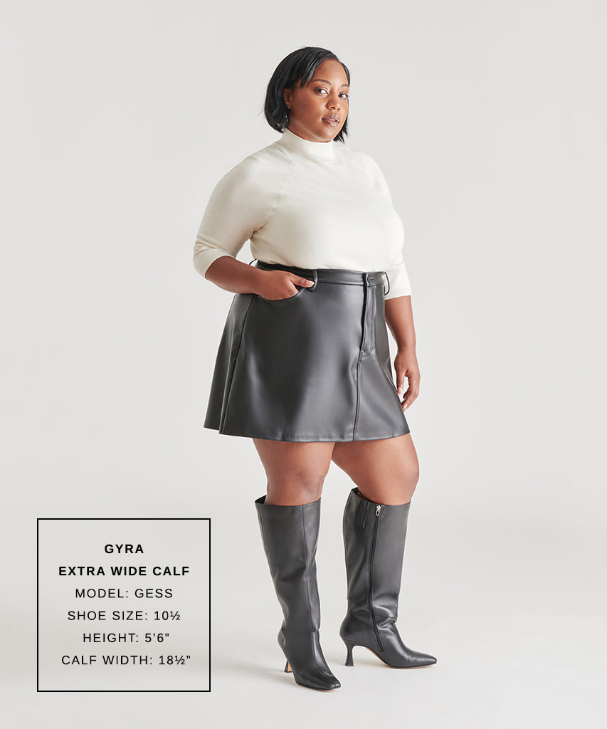 Dolce Vita SHOES | Gyra Extra Wide Calf Black Boots | Leather Wide Calf Boots
 – Dolce Vita