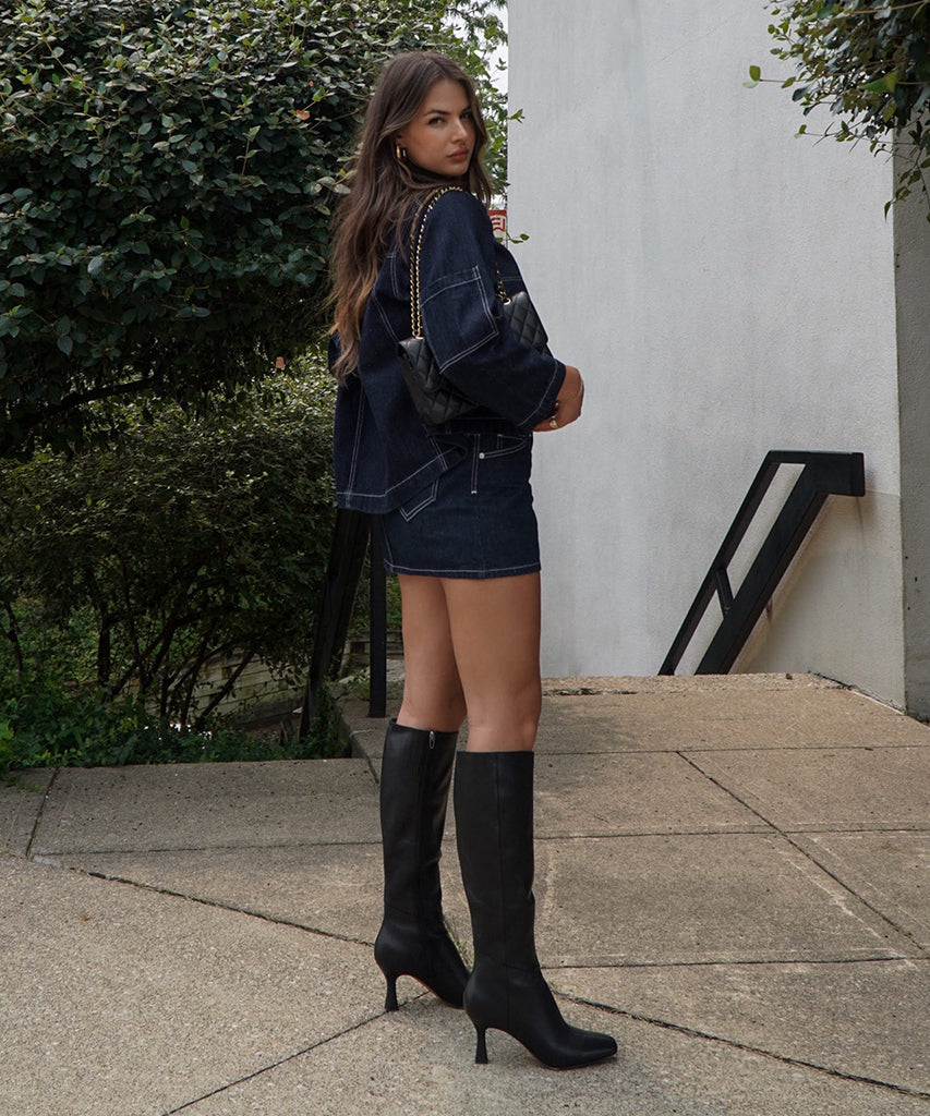 Dolce Vita SHOES | Gyra Black Leather Boots