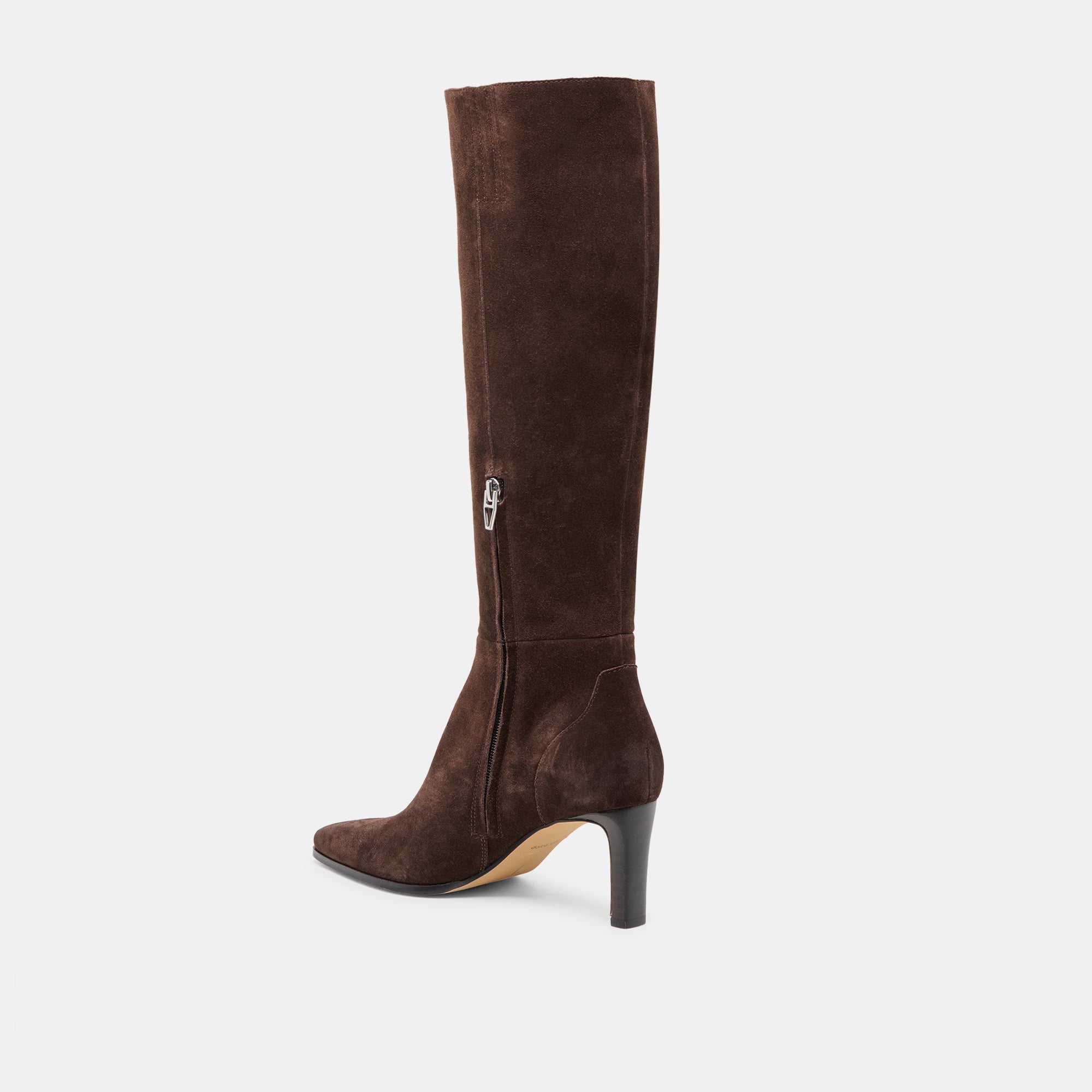 Dolce Vita SHOES | Emmi Narrow Calf Dk Brown Suede Boots