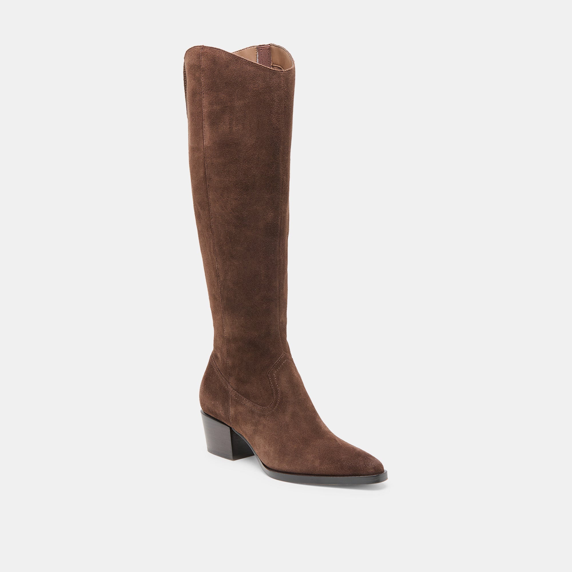 Dolce Vita SHOES | Virona H2O Waterproof Dk Brown Suede Wide Calf Boots