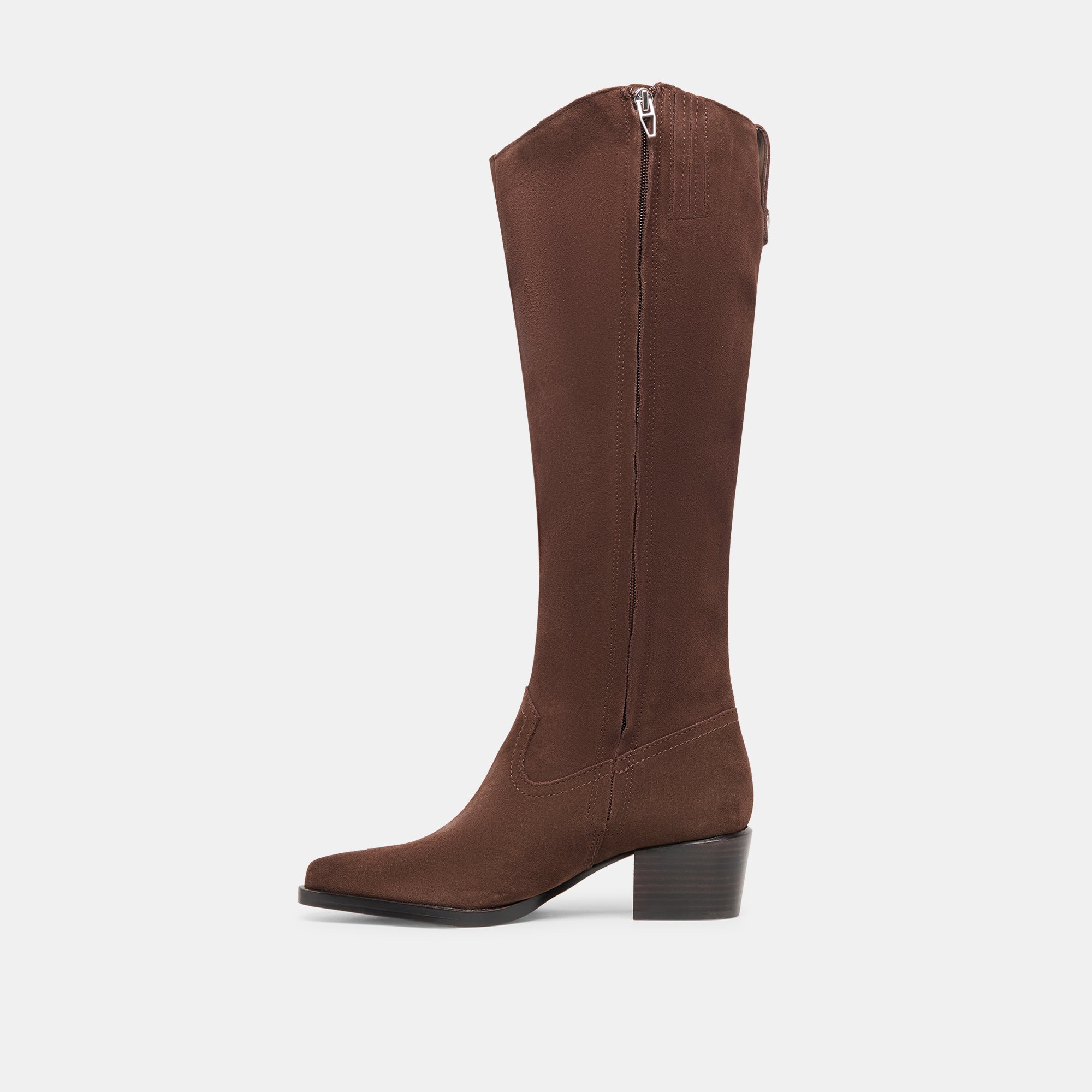 Dolce Vita SHOES | Virona H2O Waterproof Dk Brown Suede Wide Calf Boots