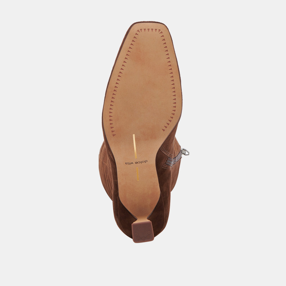 Dolce Vita SHOES | GYRA WIDE CALF BOOTS DK BROWN SUEDE
 – Dolce Vita